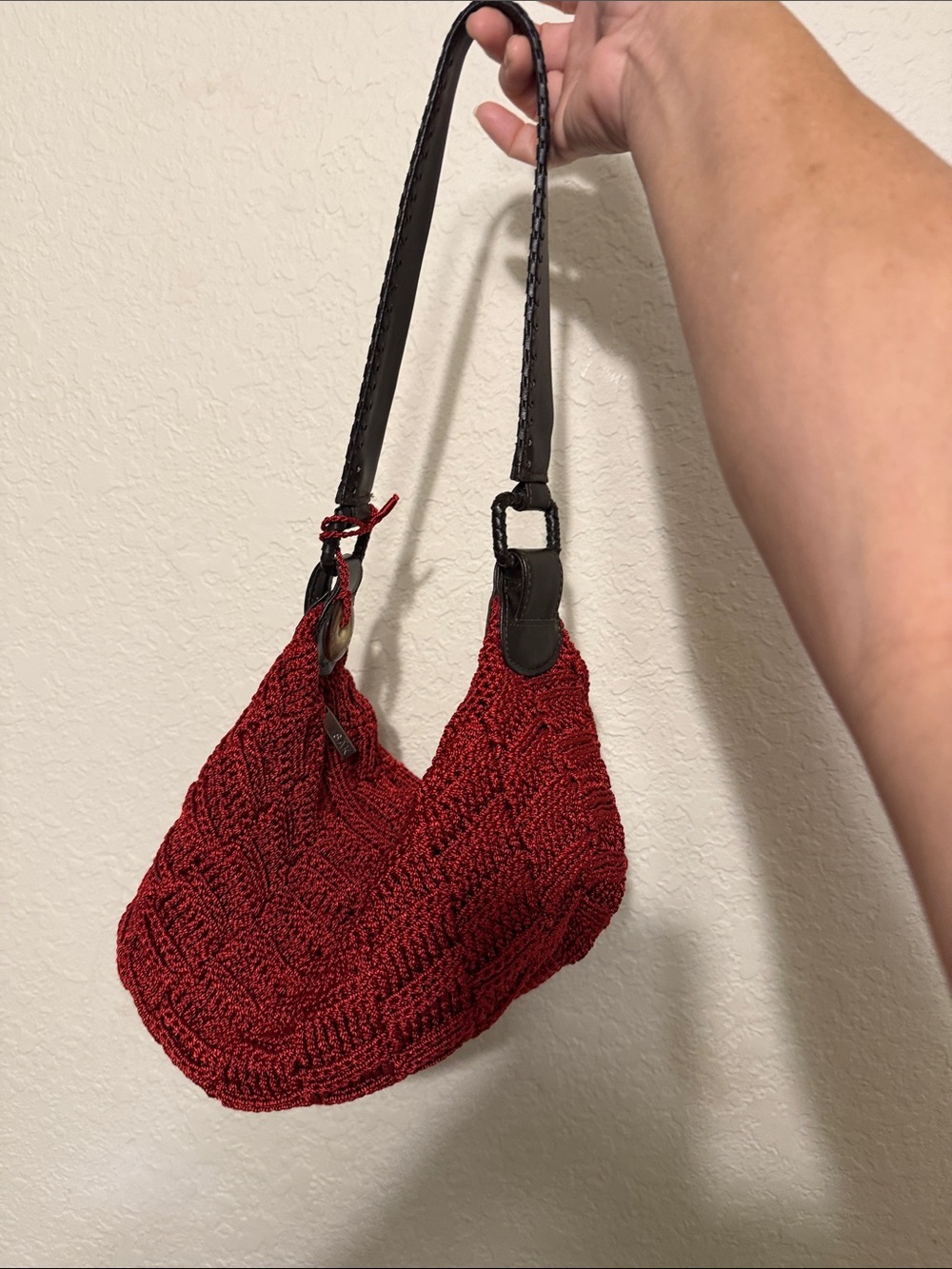 THE SAK Red Woven Knit Purse - Picture 16 of 16